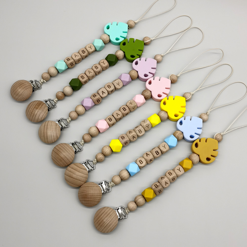 Baby Products Name - Custom Name Wooden Personalized Baby Pacifier