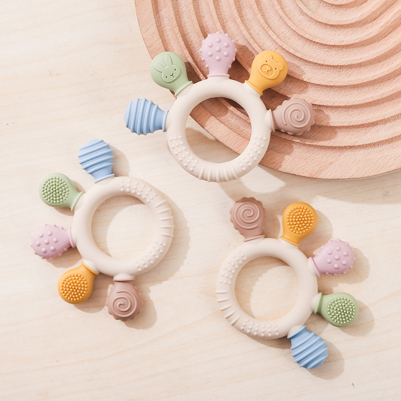 Baby Products Name - 1pc Silicone Teether Baby 0 12