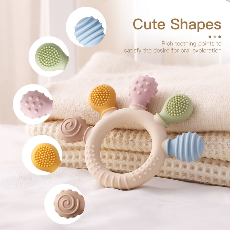 1pc Silicone Teether Baby 0 12 - đánh giá và giá Baby Products Name